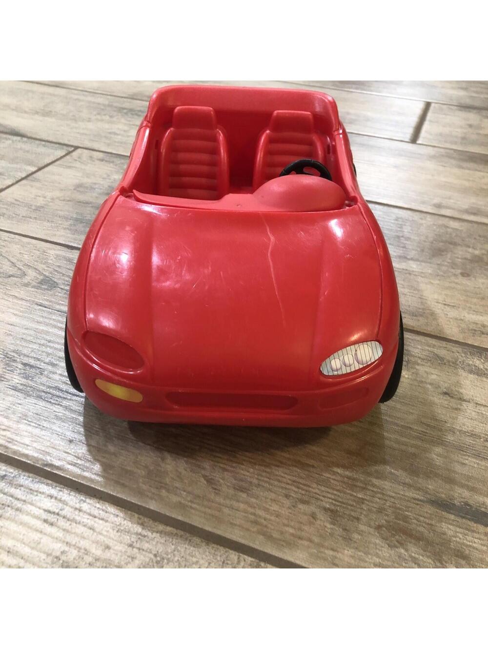Vintage Barbie Red Convertible Sports Car 1996 Hot Drivin Barbie Car - Picture 4 of 13